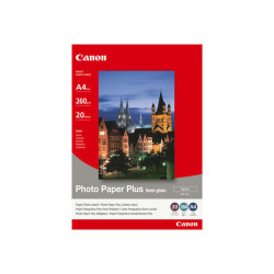Canon Photo Paper Plus SG-201 - Semi-lucida - A4 (210 x 297 mm) - 260 g/m² - 20 fogli carta fotografica - per PIXMA iP3680, MG8