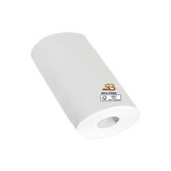 Rotolo per POS - 57 mm x 8,5 m - 48 gr - diametro esterno 25 mm - senza anima - carta termica BPA free - Sabacart - blister 12 