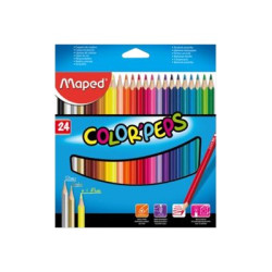 Maped Color'Peps Cardboard Packs - Pastello colorato - colori assortiti - 2.9 mm (pacchetto di 24)
