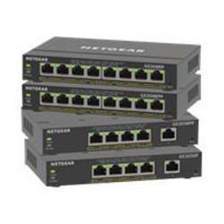 NETGEAR Plus GS308EP - Switch - intelligente - 8 x 10/100/1000 (PoE+) - desktop, montaggio a parete - PoE+ (62 W)