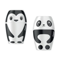 Maped Shaker - Temperino con contenitore - pinguino, panda