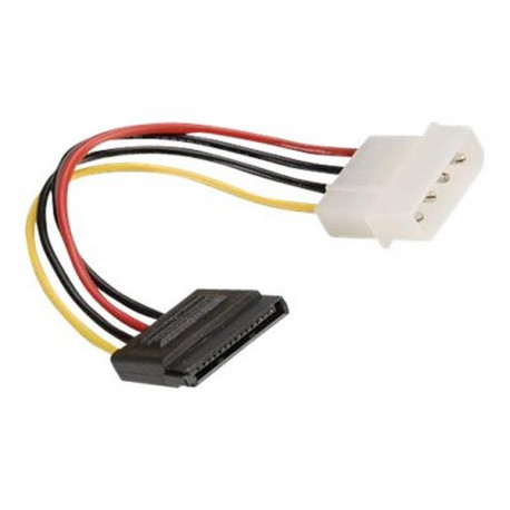 Nilox - Adattatore di alimentazione - alimentazione SATA (M) a Alimentazione interna 4 pin (M) - 15 cm - rosso
