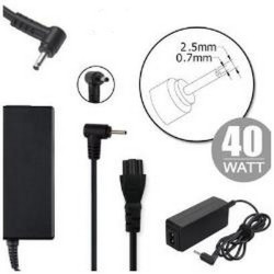 Nilox NLX40W-AS06, Computer portatile, Interno, 40 W, 19 V, AC-DC, 2,1 A