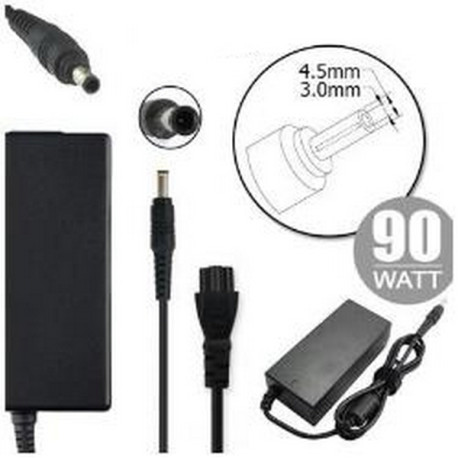 Nilox NLX90W-HP37D, Computer portatile, Auto/interno, 90 W, 19.5 V, AC-DC, 4,62 A