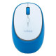 Nilox NXMDWS103, Ambidestro, Ottico, RF senza fili + Bluetooth, 1600 DPI, Blu, Bianco