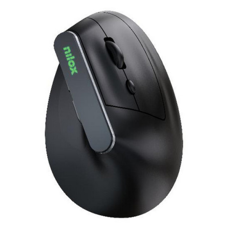 Nilox NXMOEVR01B, Ottico, Bluetooth, 1600 DPI, Nero