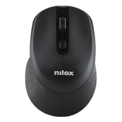Nilox NXMWS101, Ambidestro, Ottico, RF Wireless, 1600 DPI, Nero
