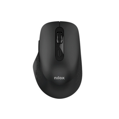 Nilox RATON DUAL WIRELESS 1600 DPI NEGRO, Ottico, Bluetooth + USB Type-A, 1600 DPI, Nero