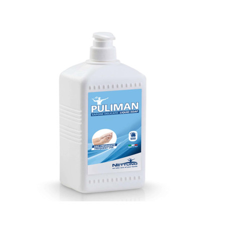 Sapone liquido Puliman - lavanda - Nettuno - flacone dispenser da 1 L