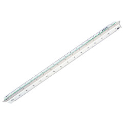 Scalimetro Isoteck - 30cm - per catasto - scale 1:500-1000-1250-1500-2000-2500 - Arda