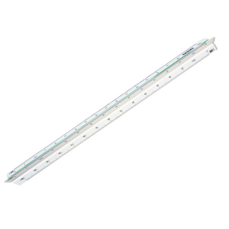 Scalimetro Isoteck - 30cm - per catasto - scale 1:500-1000-1250-1500-2000-2500 - Arda