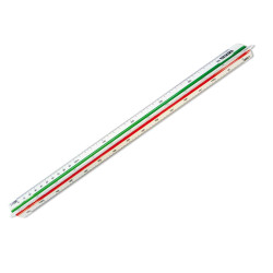 Scalimetro Isoteck - 30cm - per edilizia - scale 1:100-200-250-300-400-500 - Arda