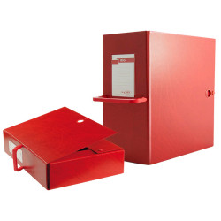 Scatola archivio Big 120 - con maniglia - dorso 12 cm - 25 x 35 cm - rosso - Sei Rota