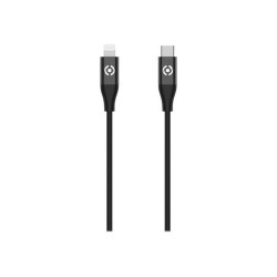 Celly - Cavo Lightning - USB-C maschio a Lightning maschio - 1.5 m - nero - USB Power Delivery (60W) - per Apple 10.2-inch iPad