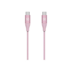Celly - Cavo Lightning - USB-C maschio a Lightning maschio - 1.5 m - rosa - USB Power Delivery (60W) - per Apple 10.2-inch iPad