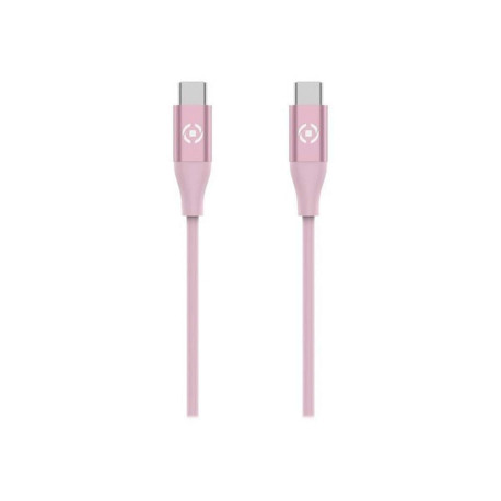 Celly - Cavo Lightning - USB-C maschio a Lightning maschio - 1.5 m - rosa - USB Power Delivery (60W) - per Apple 10.2-inch iPad