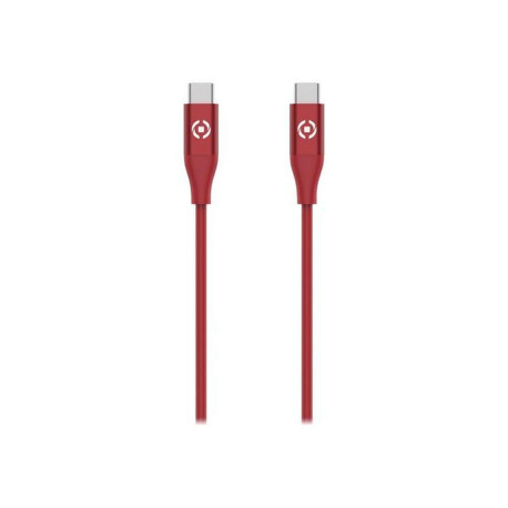 Celly - Cavo USB - USB-C (M) a USB-C (M) - 1.5 m - USB Power Delivery (3A, 60W) - rosso