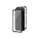 Celly Attraction - Cover per cellulare - Alluminio, vetro temperato - nero, trasparente - per Apple iPhone XS Max