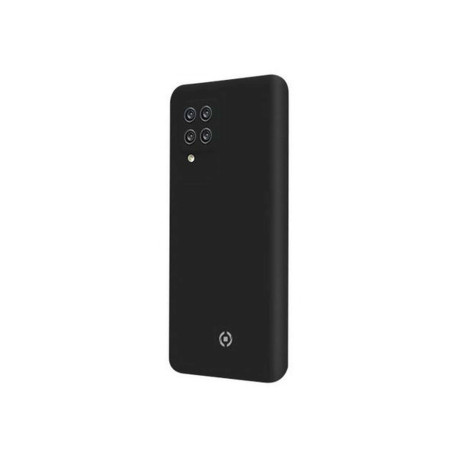 Celly Cromo - Cover per cellulare - poliuretano termoplastico (TPU) rivestito di silicone - nero - per Samsung Galaxy A73 5G