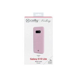 Celly FEELING - Cover per cellulare - silicone liquido - rosa, finitura soft-touch del rivestimento - per Samsung Galaxy S10e