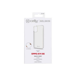 Celly Gelskin - Cover per cellulare - TPU (poliuretano termoplastico) - trasparente - per OPPO A74 5G