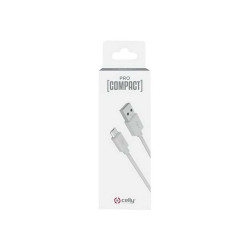 Celly PRO [COMPACT] - Cavo USB - USB (M) a Micro-USB Tipo B (M) - 2.4 A - 1 m - bianco