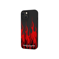 Celly VosCromo - Cover per cellulare - TPU (poliuretano termoplastico), rivestimento in silicone - nero - Vision of Super - per
