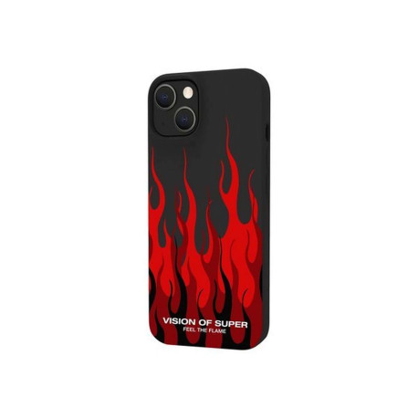 Celly VosCromo - Cover per cellulare - TPU (poliuretano termoplastico), rivestimento in silicone - nero - Vision of Super - per
