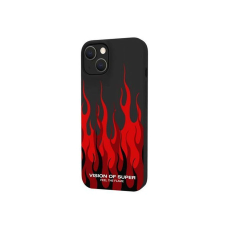 Celly VosCromo - Cover per cellulare - TPU (poliuretano termoplastico), rivestimento in silicone - nero - Vision of Super - per