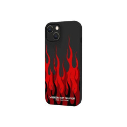 Celly VosCromo - Cover per cellulare - TPU (poliuretano termoplastico), rivestimento in silicone - nero - Vision of Super - per