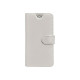 Celly Wally Unica - Flip cover per cellulare - finta pelle in poliuretano - bianco - 5.5" - 6"