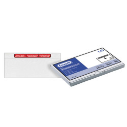 Busta adesiva Speedy Doc - con stampa "contiene documenti" - LD (23 x 11 cm) - LDPE - trasparente - Favorit - conf. 100 pezzi