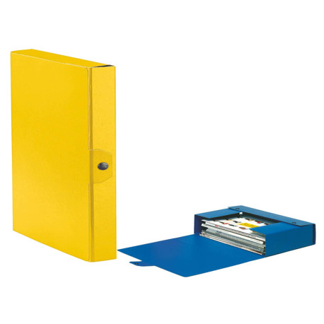 Scatola progetto Eurobox - dorso 4 cm - 25 x 35 cm - giallo - Esselte