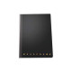Pigna Monocromo Filo Singer - Taccuino - cucito - maxi - 220 x 280 mm - 80 fogli / 160 pagine - a righe - nero - polipropilene 