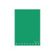 Pigna Monocromo Green - Quaderno - graffettato - maxi - A4 - 21 fogli - quadrettato - disponibile in colori assortiti