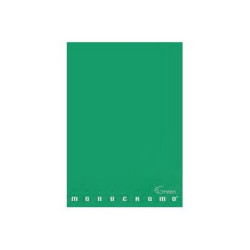 Pigna Monocromo Green - Quaderno - graffettato - maxi - A4 - 21 fogli - quadrettato - disponibile in colori assortiti