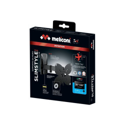 Meliconi Slimstyle Plus 200 SR - Kit montaggio (staffa a muro) - per TV LCD - nero - dimensione schermo: 26"-45"