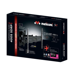 Meliconi Slimstyle Plus 400 SDRP Plus - Kit montaggio (montaggio a muro) - per TV LCD - dimensione schermo: 32"-82" - installab