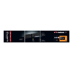Meliconi Slimstyle Plus SP 600S PLUS - Kit montaggio (montaggio a muro, bolla di livellamento, viti) - per TV LCD - dimensione 