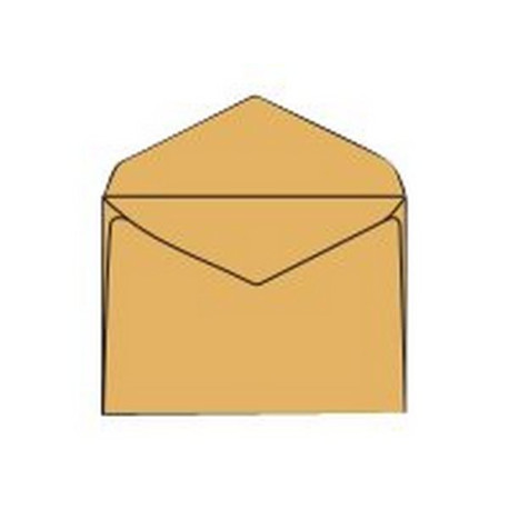 Pigna POSTALE - Busta - 180 x 240 mm - triangolare - apertura laterale - giallo - pacco da 25