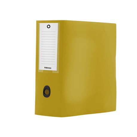 Scatola progetto Plus HOLOS - 25 x 35 cm - dorso 10 cm - giallo sabbia - Fellowes