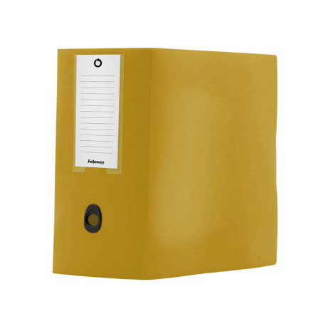Scatola progetto Plus HOLOS - 25 x 35 cm - dorso 15 cm - giallo sabbia - Fellowes