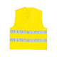 Gilet alta visibilità GILP2 - poliestere - taglia L - giallo fluo - Deltaplus