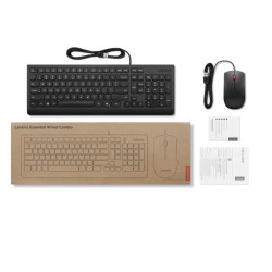 Lenovo Set mouse e tastiera cablati Lenovo Essential (italiano 141)