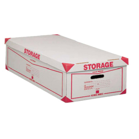 Scatola Storage - con coperchio - 38,5 x 26,4 x 75,5 cm - bianco e rosso - Esselte Dox