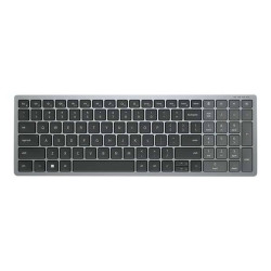 Dell KB740 - Tastiera - compact, multi device - senza fili - 2.4 GHz, Bluetooth 5.0 - QWERTY - USA Internazionale - Titan Gray 