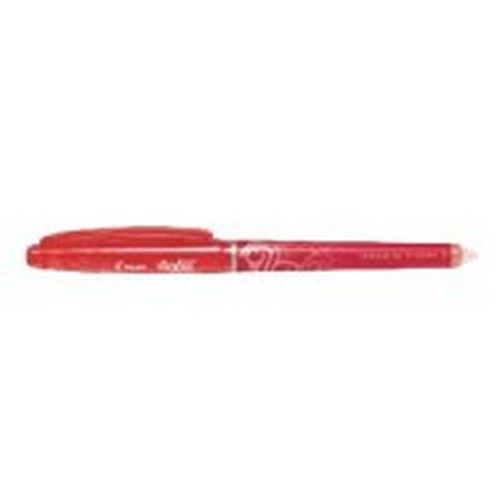 Pilot FriXion Point - Penna a sfera - non permanente - rosso - inchiostro in gel sensibile al calore - 0.5 mm - fine - con gomm