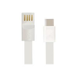 Microtech - Cavo USB - USB (M) a Micro-USB Tipo B (M) - 1 m - piatto - bianco