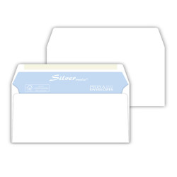 Busta Busta Silver Matic FSC - senza finestra - gommata - 12 x 18 cm - 80 gr -  bianco - Pigna Envelopes - conf. 25 pezzi