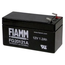 Batteria al piombo ricaricabile 12V 1.2Ah terminale faston 4.8mm FIAMM FG20121A 491460360